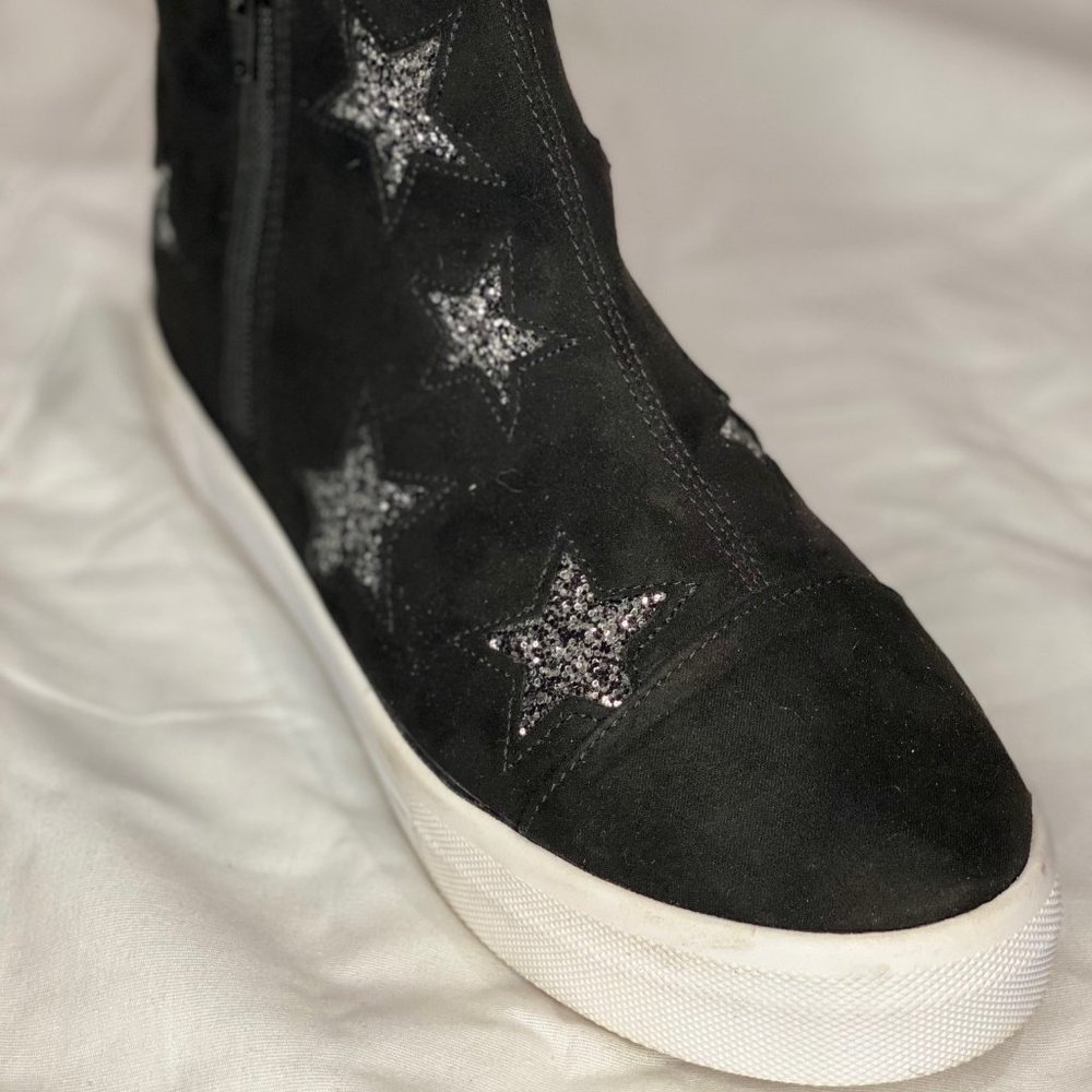 Star-Spangled Zip-Up High Top Sneaker